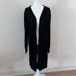 Joseph A Long Line Open Front Duster Knit Cardigan | Size XL|